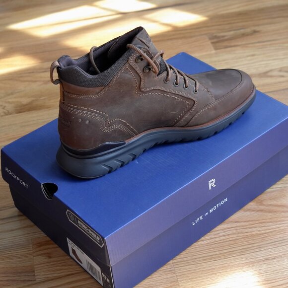 Rockport NEW Total Motion Men’s Waterproof Sport Brown Hiking Boot C15723 9.5W main image 5